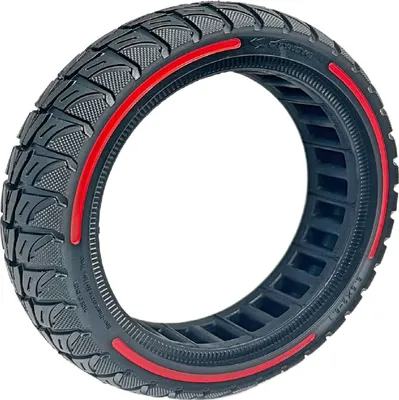 Produktbild von E-Scooter Vollgummireifen 8,5x2" Offroad Xiaomi, Soflow One, Trittbrett – Rot