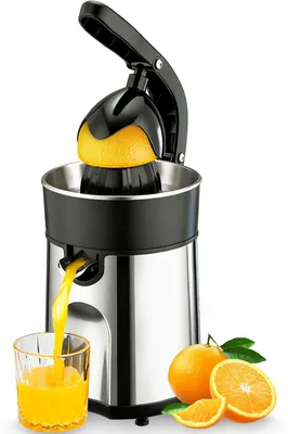 Productafbeelding van Cozary Elektrische citruspers, sinaasappelpers en citroenpers, inclusief 2 perskegels