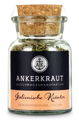 Produktbild von Ankerkraut Italienische Kräuter, 25g im Korkenglas