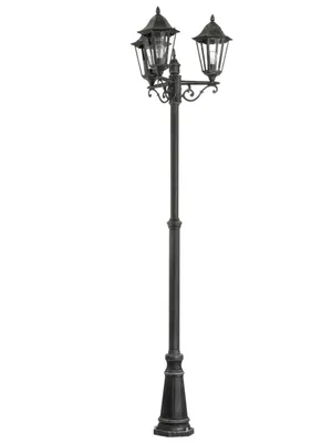 Produktbild von Eglo 93465 NAVEDO E27 Außen-Stehleuchte Ø560mm Schwarz Silber-Patina IP44