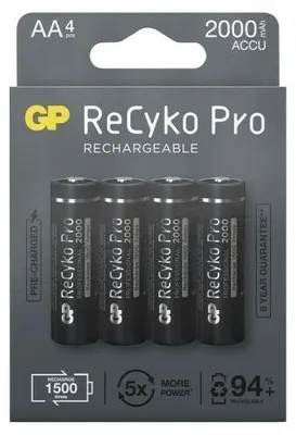 Image de 4 accus AA Recyko+ Pro 2000 mAh