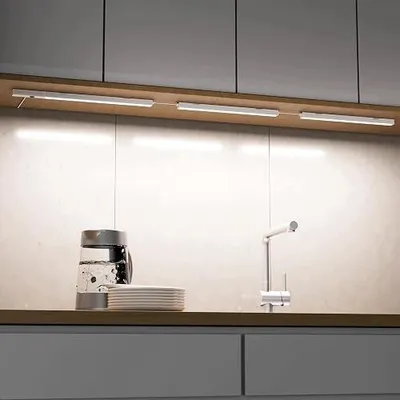 Zdjęcie produktu dla Oświetlenie LED podszafkowe 30 cm czujnik ruchu 5 kolorów światła