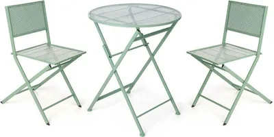 Immagine prodotto di Set tavolo con 2 sedie Ibergarden HS23377/78 verde