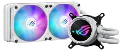 Obrázek produktu pro ASUS ROG Strix LC III 240 ARGB White Edition, Kapalinový chladič typu vše v jednom, 12 cm, Bílá