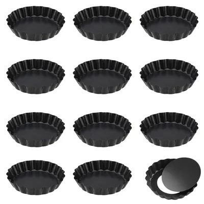 Produktbild von Set von 12 kleinen Tortenformen mit Hebeboden