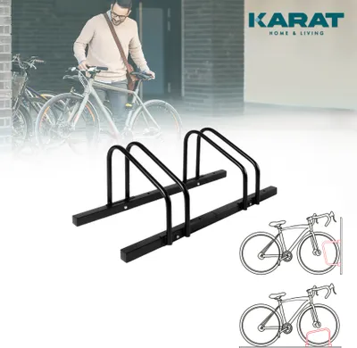 Produktbild von Fahrradständer Linus Mehrfachständer in verschiedenen Größen Schwarz 2 Fahrräder