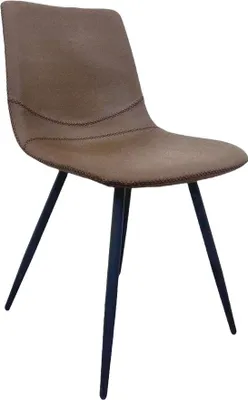 Produktbild von Lino 1KM, Stuhl, Gestell schwarz matt, Bezug dunkelkhaki