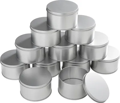 Produktbild von VBS XXL Metalldosen "Rund", 12 Stück