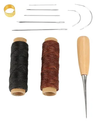 Immagine prodotto di Kit per maglieria facile da usare, piccolo kit da cucito, borsa per la riparazione di scarpe e prodotti in pelle