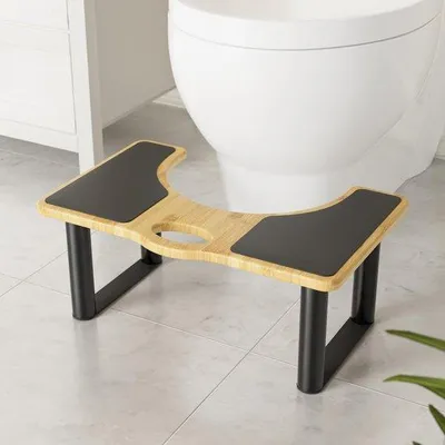 Image de Siège de toilettes pour salle de bains, léger, pour personnes âgées et enfants, en bambou