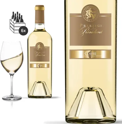 Produktbild von 6er Karton 2021 Corse blanc von Prestige du Président  - Weißwein