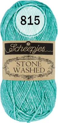 Produktbild von Scheepjes Stone Washed 50g (815) Green Agate