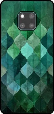 Produktbild von Smartphonica Handyhülle Geeignet für Huawei Mate 20 Pro mit grünen Blättern drucken - TPU Backcover Fall grüne Blätter Design