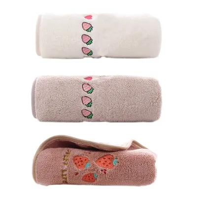 Produktbild von 3er-Pack Gesichtstücher Kinderhandtücher Weiche 3 Farben Baby-Badetücher Gesichtstücher Baby-Badetuch für Kinder 35 x 70 cm