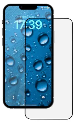 Zdjęcie produktu dla ANANK - wzmocnione szkło ochronne 2.5D do iPhone'a 14 - czarne