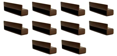 Produktbild von Lattenhalter-Kappen 100 mm für Holzrahmen, 25 mm tief, 10 Stück