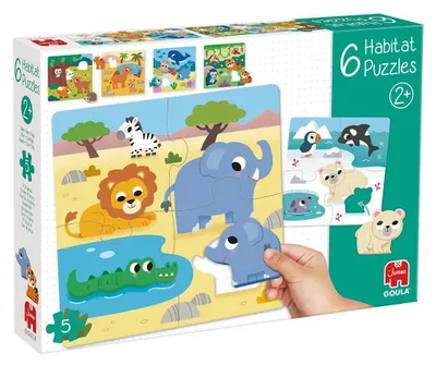 Produktbild von GOULA - 6 Lebensraum Puzzle