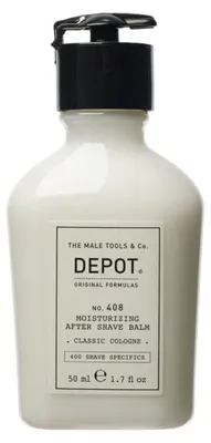 Obrázek produktu pro Depot 400, řada Shave Specifics, produkt č. 508, klasická kolínská voda, hydratační balzám po holení, 50 ml