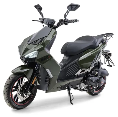 Produktbild von Motorroller 50 ccm Burnout BAD s Grün 45 km/h