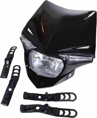Zdjęcie produktu dla Lampa przednia CROSS ENDURO z osłoną, czarna SC