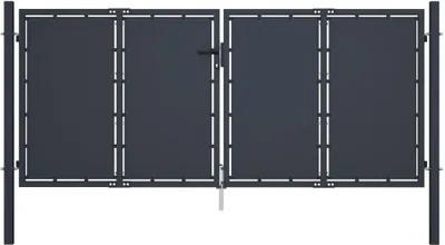 Immagine prodotto di Cancello da giardino in acciaio 300 x 125 cm antracite