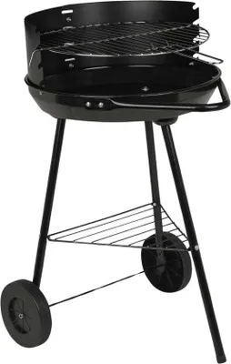 Produktbild von Kompakte Holzkohlegrill mit Griffen auf Rädern für Garten