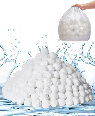 Immagine prodotto di Sfere filtranti VEVOR per filtri a sabbia, 2,1 kg, riutilizzabili, in poliestere, con sacchetto di pulizia, adatte per piscine, piscine fuori terra, acquari