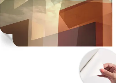 Produktbild von Selbstklebende Wandtapete - Dekorative Tapete für Wohnzimmer - Klebefolie für Wandbilder - Tapetenfolie für Wanddekoration - 208x146 cm - Abstrakte Formen