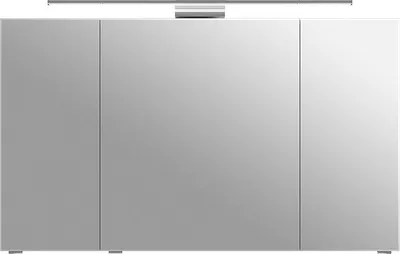 Produktbild von Spiegelschrank SOLINGEN-66 in Weiß Hochglanz - B/H/T: 120/70/17cm