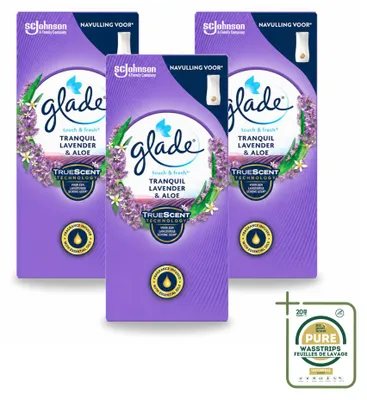 Produktbild von 3 x Glade Touch & Fresh Nachfüller - Lavendel und Aloe - 10 ml - Vorratspackung - 3 Stücke