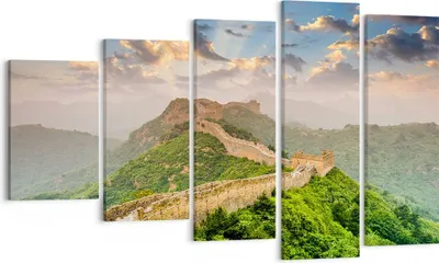 Produktbild von Bild auf Leinwand - Leinwandbild - Wand Berg asiatisch china - 100x60cm - Wand Bild - Wanddeko - Leinwanddruck - Bilder - Kunstdruck - Wanddekoration - Leinwand bilder - Wandkunst - EG100x60-3069