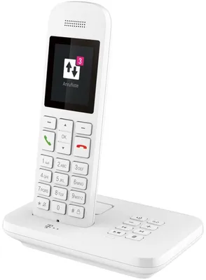 Image de Telekom Sinus A12 - Téléphone analogique/DECT - Combiné sans fil - Mains libres - 100 enregistrements - Blanc (40823659)