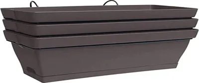 Produktbild von Poétic Blumenkasten-Set ROMÉO (B)490 mm taupe 3er Set