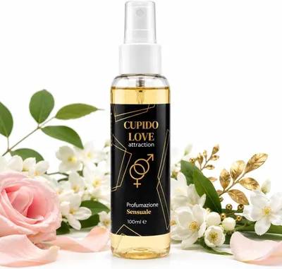 Immagine prodotto di Cupido Love Eau de Parfum Maschile con Feromoni 100ml - Fragranza Fresca e Intensa, Lunga Durata, Spray