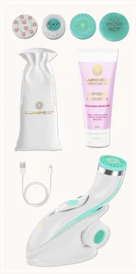 Obrázek produktu pro Szczoteczka Brush Pro LUMINEO turkusowa 4 końcówki + żel do skóry problematycznej