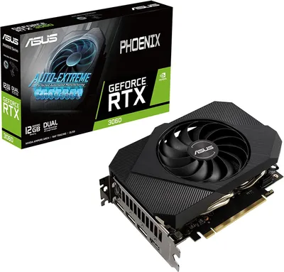 Obrázok produktu pre ASUS Phoenix PH-RTX3060-12G-V2, GeForce RTX 3060, 12 GB, GDDR6, 192 bit, 7680 x 4320 px, PCI Express 4.0