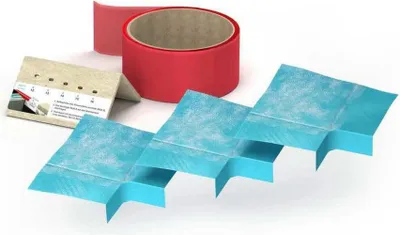 Image de REHAU MEPA Aquaproof Kit complémentaire pour angle en L Bande d'étanchéité pour baignoire, 1 pièce.