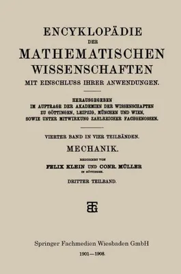 Obrázok produktu pre Encyklopädie der Mathematischen Wissenschaften mit Einschluss ihrer Anwendungen