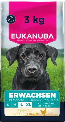 Productafbeelding van Eukanuba hondenvoer, droogvoer, kip, voor grote rassen, 3 kg