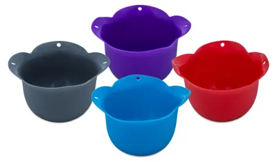 Produktbild von 1.01 Eierpochierbecher aus Silikon 4er Set - in 4 Farben sortiert
