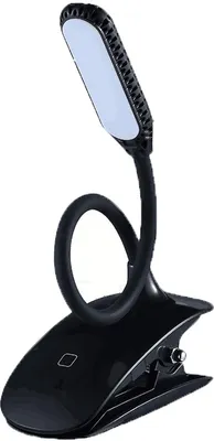 Produktbild von INF Buchlampe - LED Clip-on Lampe zum Lesen & Lernen Schwarz