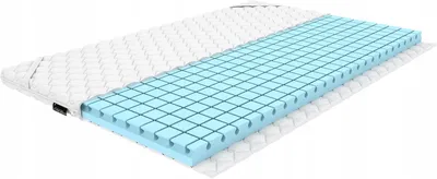 Produktbild von REM-Sen Topper Individual 110x200 cm H3/H4 Wendetopper 7cm, 3D-Würfelstruktur Matratzenauflage Orthopädisch, Komfortschaum mit Eckgummis
