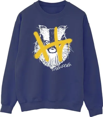 Produktbild von Harry Potter - "Hufflepuff" Sweatshirt für Herren BI29037 (S) (Marineblau)
