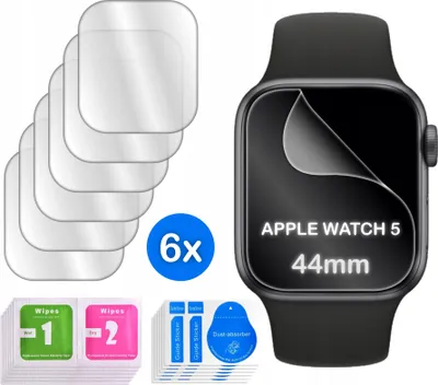 Image de FOLIA do Apple Watch 5 44mm HYDROŻELOWA OCHRONNA na ekran 3D 6 sztuk