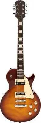 Produktbild von Stagg SEL-STD VSB Standard Serie, E-Gitarre mit massivem Mahagoniko...