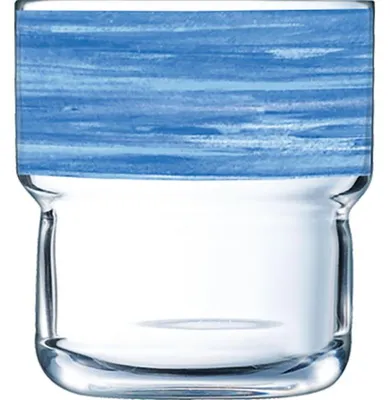 Produktbild von Brush Blue Log Tumbler 22cl stapelbar - 6 Stück