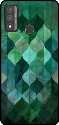 Produktbild von Smartphonica Phone Case Geeignet für Huawei P Smart (2020) mit grünen Blättern drucken - TPU backcover Fall grüne Blätter Design