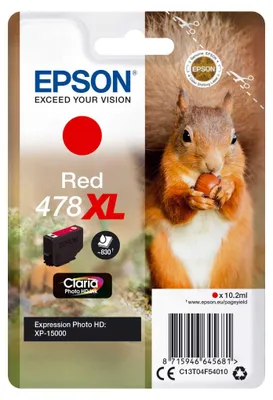 Produktbild von Epson Tintenpatrone red Claria Photo HD 478 XL    T 04F5