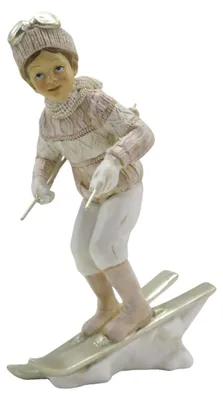 Produktbild von Clayre & Eef Figur Kind 19 cm Rosa Weiß Kunststoff