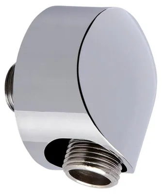 Produktbild von Wandanschlussbogen Hansgrohe Fixfit E DN15 1/2" chrom mit Rückflussverhinderer DVGW